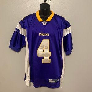 Mens NFL Reebok On Field Equipment Vikings Brett Favre #4 Jersey Size 50.